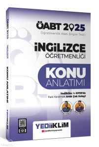 Yediiklim Yayıncılık 2025 ÖABT İngilizce Öğretmenliği Konu Anlatımı