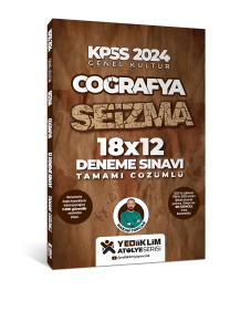 Yediiklim Yayıncılık KPSS Genel Kültür Coğrafya SEİZMA 18X12 Tamamı Çözümlü Deneme Sınavı
