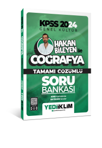 Yediiklim Yayınları 2024 Kpss Hakan Bileyen ile Coğrafya Tamamı Çözümlü Soru Bankası