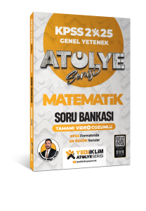Yediiklim Yayınları 2025 Atölye Serisi KPSS Genel Yetenek Matematik Tamamı Video Çözümlü Soru Bankası