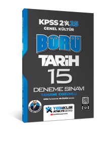 Yediiklim Yayınları 2025 Genel Kültür Börü Tarih Tamamı Çözümlü 15 Deneme Sınavı