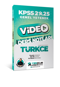 Yediiklim Yayınları 2025 KPSS Genel Yetenek Atölye Serisi Türkçe Video Ders Notları