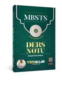 Yediiklim Yayınları 2025 MBSTS Konu Anlatımlı Ders Notu