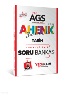Yediiklim Yayınları 2025 MEB AGS Ahenk Serisi Tarih Tamamı Çözümlü Soru Bankası