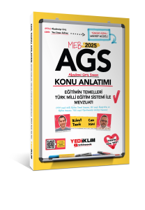 Yediiklim Yayınları 2025 MEB AGS Eğitimin Temelleri - Türk Milli Eğitimi Sistemi ile Mevzuatı Konu Anlatımı