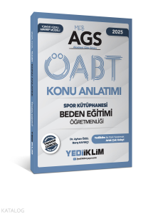 Yediiklim Yayınları 2025 MEB AGS ÖABT Beden Eğitimi Öğretmenliği Spor Kütüphanesi Konu Anlatımı