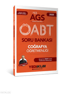 Yediiklim Yayınları 2025 MEB AGS ÖABT Coğrafya Öğretmenliği Soru Bankası