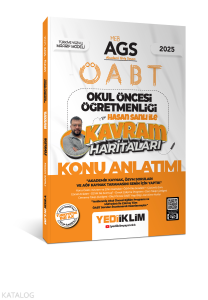 Yediiklim Yayınları 2025 MEB AGS ÖABT Okul Öncesi Öğretmenliği Hasan Sanlı İle Kavram Haritaları Konu Anlatımı