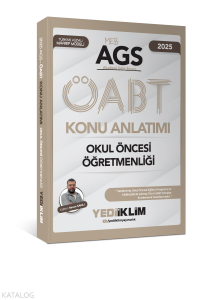 Yediiklim Yayınları 2025 MEB-AGS ÖABT Okul Öncesi Öğretmenliği Konu Anlatımı