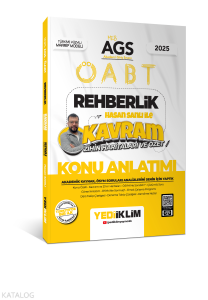 Yediiklim Yayınları 2025 MEB AGS ÖABT Rehberlik Hasan Sanlı ile Kavram Zihin Haritaları ve Özet Konu Anlatımı