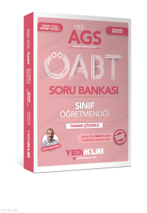 Yediiklim Yayınları 2025 MEB AGS ÖABT Sınıf Öğretmenliği Tamamı Çözümlü Soru Bankası