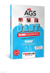 Yediiklim Yayınları 2025 MEB AGS ÖABT Sınıf Öğretmenliği Tamamı Çözümlü Soru Bankası