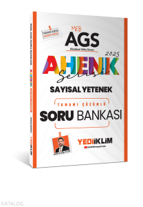 Yediiklim Yayınları 2025 MEB AGS Sayısal Yetenek Ahenk Serisi Tamamı Çözümlü Soru Bankası