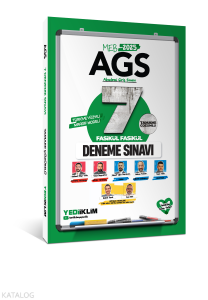 Yediiklim Yayınları 2025 MEB AGS Tamamı Çözümlü 7 Fasikül Fasikül Deneme Sınavı