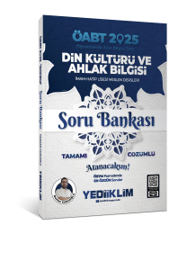 Yediiklim Yayınları 2025 ÖABT Din Kültürü ve Ahlak Bilgisi Soru Bankası