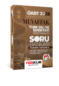 Yediiklim Yayınları 2025 ÖABT Muvaffak Türk Dili Ve Edebiyatı Öğretmenliği Tamamı Çözümlü Soru Bankası