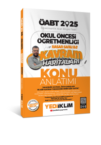 Yediiklim Yayınları 2025 ÖABT Okul Öncesi Öğretmenliği Hasan Sanlı ile Kavram Haritaları Konu Anlatımı