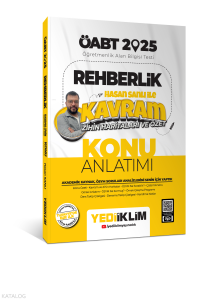 Yediiklim Yayınları 2025 ÖABT Rehberlik Hasan Sanlı ile Kavram Zihin Haritaları ve Özet Konu Anlatımı