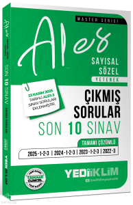 Yediiklim Yayınları 2026 ALES  Sayısal Sözel Yetenek Tamamı Çözümlü Son 10 Sınav Çıkmış Sorular - 23 Kasım 2025 Ales-3 Ekli