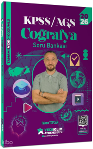 Yediiklim Yayınları 2026 KPSS AGS Atölye Serisi Genel Kültür Coğrafya Tamamı Video Çözümlü Soru Bankası