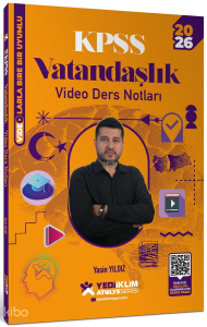 Yediiklim Yayınları 2026 KPSS Atölye Serisi Genel Kültür Vatandaşlık Video Ders Notları
