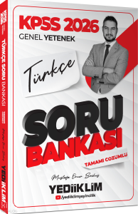 Yediiklim Yayınları 2026 KPSS Genel Yetenek Türkçe Tamamı Çözümlü Soru Bankası