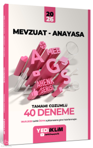 Yediiklim Yayınları 2026 Meb-Ags Ahenk Mevzuat-Anayasa Tamamı Çözümlü 40 Deneme