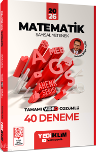 Yediiklim Yayınları 2026 MEB AGS Ahenk Serisi Matematik Sayısal Yetenek Tamamı Video Çözümlü 40 Deneme