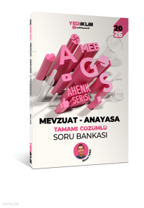 Yediiklim Yayınları 2026 Meb Ags Ahenk Serisi Mevzuat - Anayasa Tamamı Çözümlü Soru Bankası
