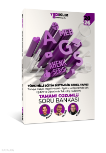 Yediiklim Yayınları 2026 Meb Ags Ahenk Serisi Türk Milli Eğitim Sisteminin Genel Yapısı Tamamı Çözümlü Soru Bankası