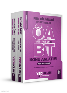 Yediiklim Yayınları 2026 MEB AGS ÖABT Fen Bilimleri Öğretmenliği Konu Anlatımı 2 Cilt