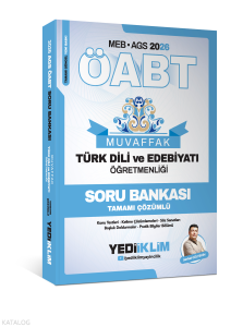 Yediiklim Yayınları 2026  MEB AGS ÖABT Muvaffak Türk Dili Ve Edebiyatı Öğretmenliği Soru Bankası Tamamı Çözümlü