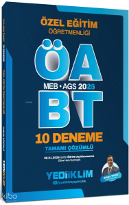 Yediiklim Yayınları 2026 MEB - AGS ÖABT Özel Eğitim Öğretmenliği Tamamı Çözümlü 10 Deneme