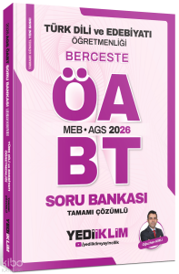 Yediiklim Yayınları 2026 MEB AGS ÖABT Türk Dili Ve Edebiyatı Öğretmenliği Berceste Tamamı Çözümlü Soru Bankası