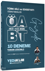Yediiklim Yayınları 2026 ÖABT Güzide Türk Dili ve Edebiyatı Öğretmenliği Tamamı Çözümlü 10 Deneme