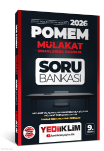 Yediiklim Yayınları 2026 POMEM Mülakat Sınavlarına Hazırlık Tamamı Özet Anlatımlı Soru Bankası