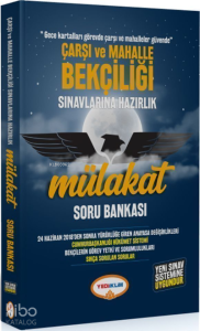 Yediiklim Yayınları Çarşı ve Mahalle Bekçiliği Sınavlarına Hazırlık Mülakat Soru Bankası