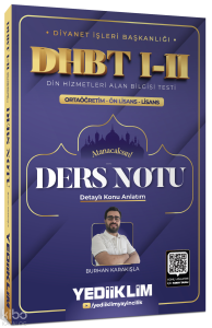 Yediiklim Yayınları Diyanet İşleri Başkanlığı DHBT I-II Ortaöğretim - Ön Lisans - Lisans Ders Notu