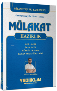 Yediiklim Yayınları Diyanet İşleri Mülakat Hazırlık Kitabı ;Vaiz  -  Vaize - İmam Hatip - Müezzin - Kayyım - Kuran Kursu Öğreticisi