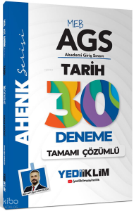 Yediiklim Yayınları MEB AGS Ahenk Tarih Tamamı Çözümlü 30 Deneme