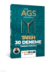 Yediiklim Yayınları MEB AGS KAYI Tarih Tamamı Çözümlü 30 Deneme