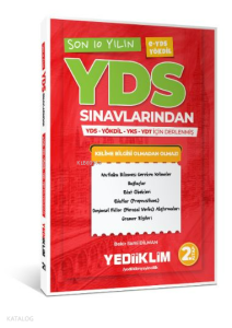 Yediiklim Yayınları YDS E-YDS YÖKDİL Son 10 Yılın YDS Kelimeleri (2.Kitap)