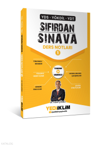 Yediiklim Yayınları YDS YÖKDİL YDT Sıfırdan Sınava Tamamı Videolu Ders Notları 1. Kitap