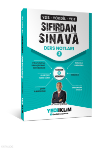 Yediiklim Yayınları YDS YÖKDİL YDT Sıfırdan Sınava Tamamı Videolu Ders Notları 2. Kitap