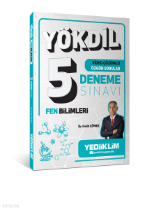 Yediiklim Yayınları YÖKDİL Fen Bilimleri Tamamı Video Çözümlü 5 Deneme