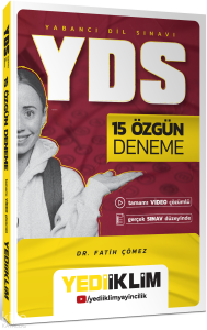 Yediiklim YDS 15 Özgün Deneme Tamamı Video Çözümlü