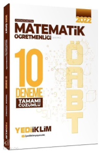 YediiklimYayınları 2022 ÖABT Ortaöğretim Matematik Öğretmenliği Tamamı Çözümlü 10 Deneme