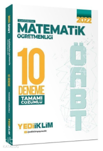 YediiklimYayınları2022 ÖABT İlköğretim Matematik Öğretmenliği Tamamı Çözümlü 10 Deneme