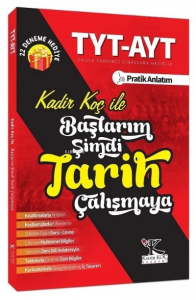 YKS TYT AYT Başlarım Şimdi Tarih Çalışmaya (22 Deneme İlaveli)