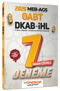 Yönerge 2026 ÖABT MEB-AGS DKAB Din Kültürü ve Ahlak Bilgisi, İmam Hatip Lisesi Öğretmenliği 7 Deneme Çözümlü